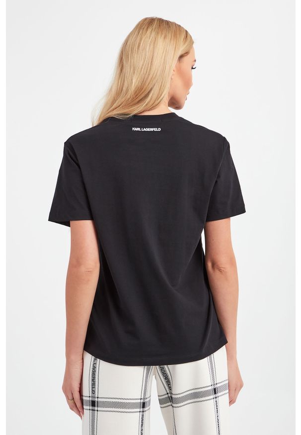 Karl Lagerfeld - T-SHIRT KARL LAGERFELD. Okazja: na co dzień. Materiał: tkanina. Styl: casual