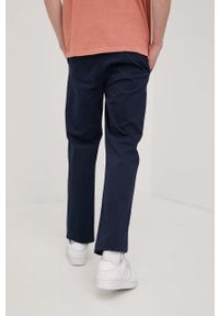 Lee spodnie męskie kolor granatowy w fasonie chinos. Kolor: niebieski. Materiał: tkanina, bawełna, włókno #4