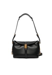 Pinko - PINKO Torebka Saddle Baguette Mini AI 25-26 PLTT 105895 A1ZX Czarny. Kolor: czarny. Materiał: skórzane