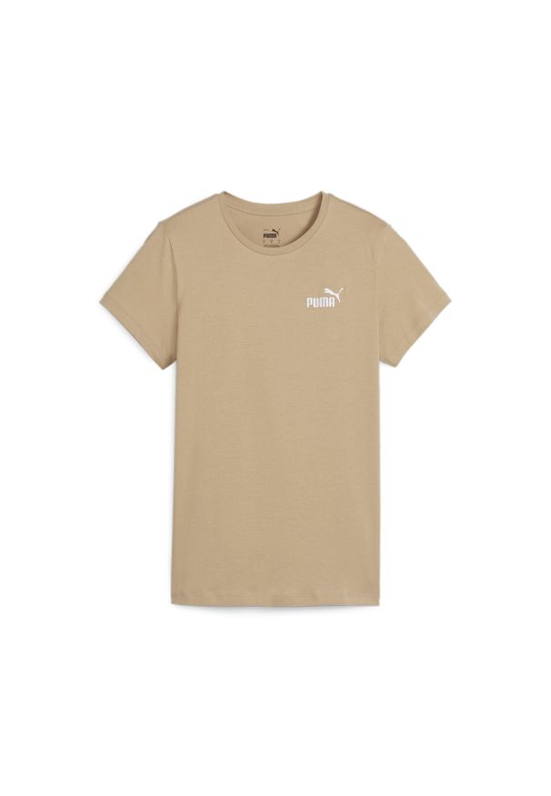 Koszulka Sportowa Damska Puma Ess+ Embroidery. Kolor: beżowy