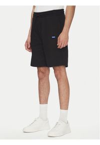 Hugo - HUGO Szorty sportowe Nasensio 50522364 Czarny Regular Fit. Kolor: czarny. Materiał: bawełna. Styl: sportowy
