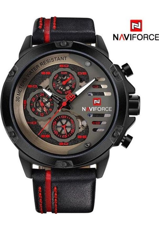 Zegarek Naviforce Maverick czerwony (NF9110). Kolor: czerwony