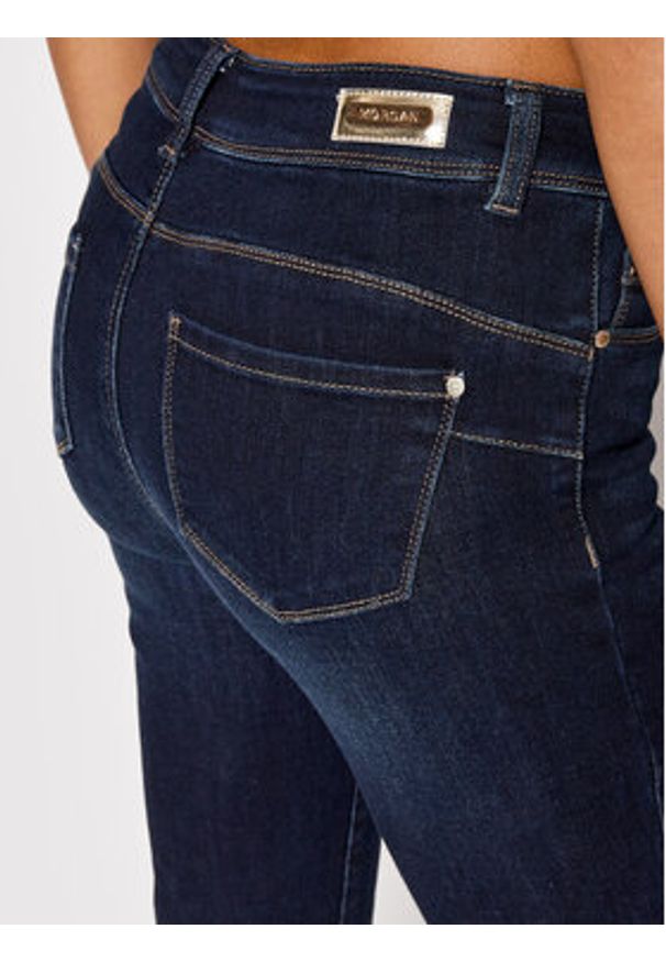 Morgan Jeansy 211-POM.P Granatowy Slim Fit. Kolor: niebieski