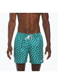 Nike Swim - Szorty kąpielowe męskie Nike Swoosh Link 5" Volley. Kolor: niebieski