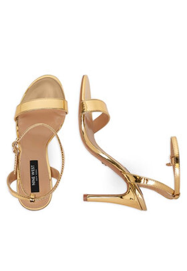 Nine West Sandały S2S15503 Złoty. Kolor: złoty. Materiał: materiał, syntetyk