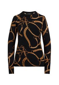 Lauren Ralph Lauren - LAUREN RALPH LAUREN Bluzka 200971373001 Czarny Slim Fit. Kolor: czarny. Materiał: bawełna #4