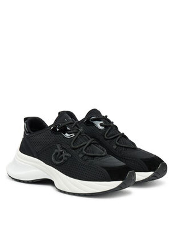 Pinko - PINKO Sneakersy Ariel 10 SS0065T030 Czarny. Kolor: czarny. Materiał: materiał