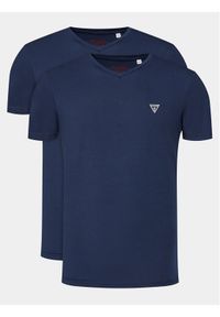 Guess Komplet 2 t-shirtów Caleb U97G03 KCD31 Granatowy Regular Fit. Kolor: niebieski. Materiał: bawełna