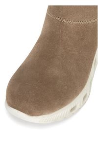 Rieker Botki M6050-64 Beżowy. Kolor: beżowy. Materiał: skóra, zamsz #3