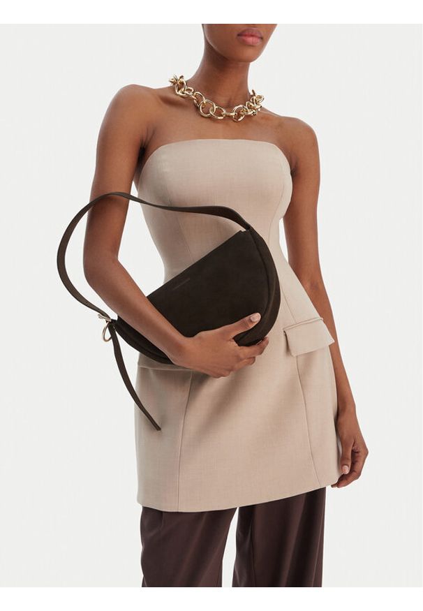 Gino Rossi - GINO ROSSI Torebka EO-LA321-1086 Brązowy. Kolor: brązowy. Materiał: zamszowe, skórzane