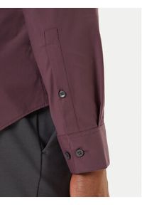 Calvin Klein Koszula LV019EU073 Bordowy Slim Fit. Kolor: czerwony. Materiał: syntetyk #4