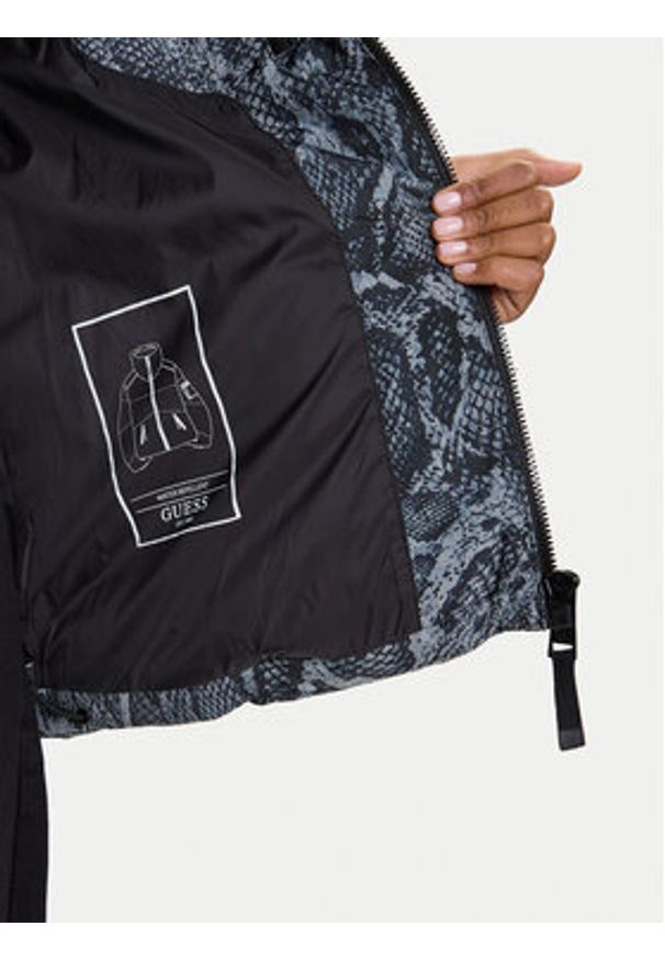Guess Kurtka zimowa W5BL47 W3702 Szary Regular Fit. Kolor: szary. Materiał: syntetyk. Sezon: zima