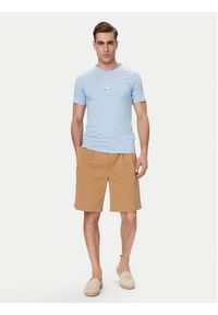 BOSS T-Shirt 50517970 Niebieski Slim Fit. Kolor: niebieski. Materiał: bawełna #4