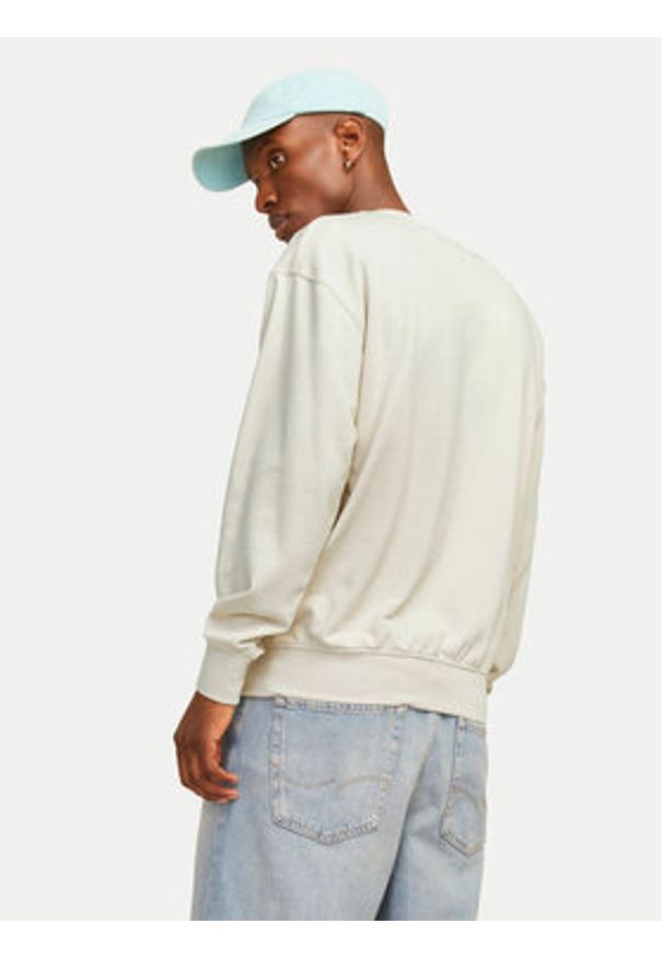 Jack & Jones Bluza Charge 12257853 Beżowy Loose Fit. Kolor: beżowy. Materiał: bawełna