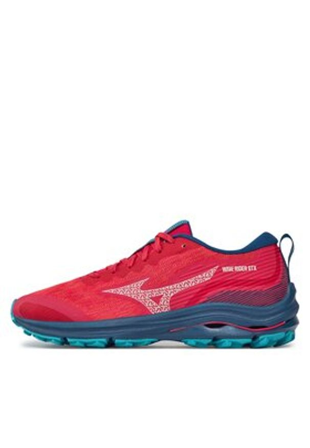 Mizuno Buty do biegania Wave Rider Gtx J1GD2279 Bordowy. Kolor: czerwony. Materiał: materiał. Model: Mizuno Wave