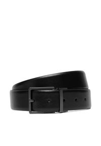 Calvin Klein Pasek Square Buckle Smooth Adj LV04D7147G Czarny. Kolor: czarny. Materiał: skóra #1