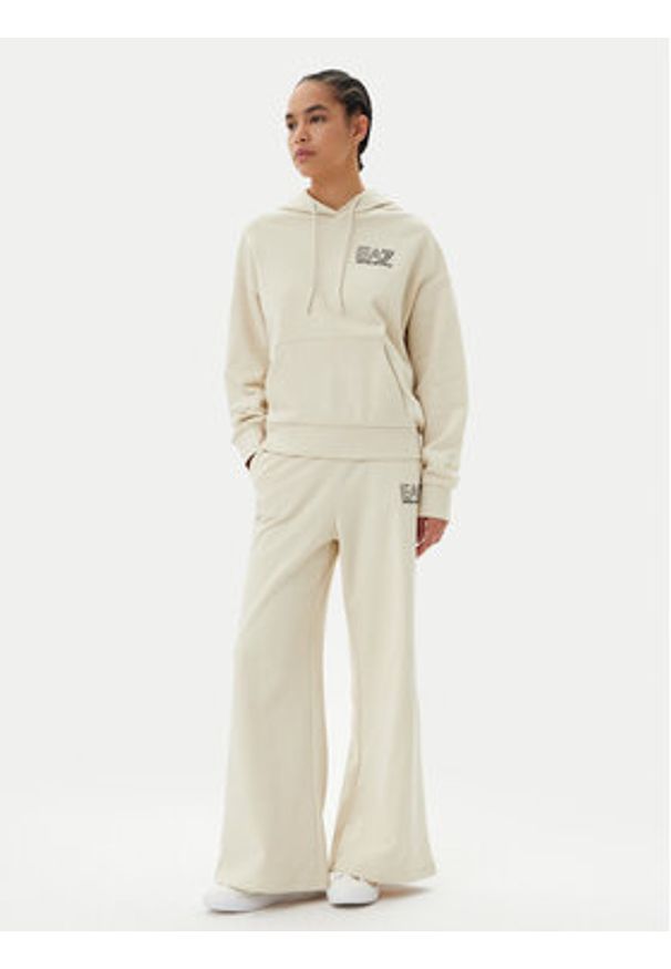 EA7 Emporio Armani Bluza 7W000101 AF12473 U1079 Beżowy Loose Fit. Kolor: beżowy. Materiał: bawełna