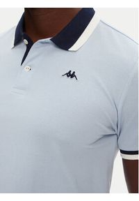 Robe di Kappa Polo Atsushi 611255W Niebieski Slim Fit. Typ kołnierza: polo. Kolor: niebieski. Materiał: bawełna #3
