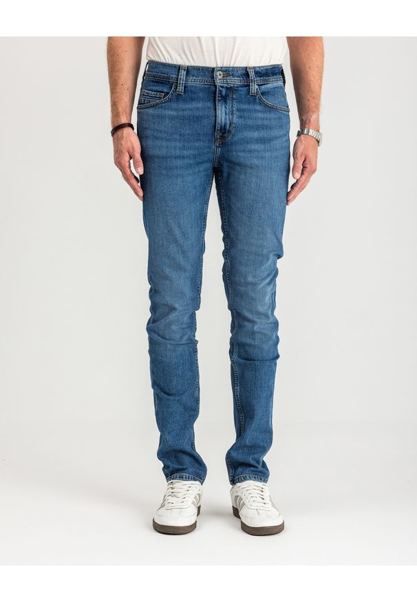 Mustang - MUSTANG VEGAS SLIM MĘSKIE SPODNIE JEANSOWE JEANSY DŻINSY DENIM BLUE 1015350 5000 682. Okazja: na co dzień. Styl: casual