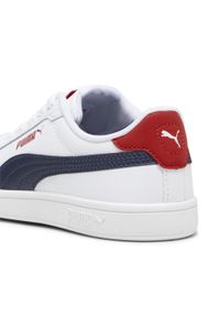 Puma - Dziecięce buty Smash 3.0 L PUMA White Navy For All Time Red Blue. Kolor: wielokolorowy, biały, niebieski