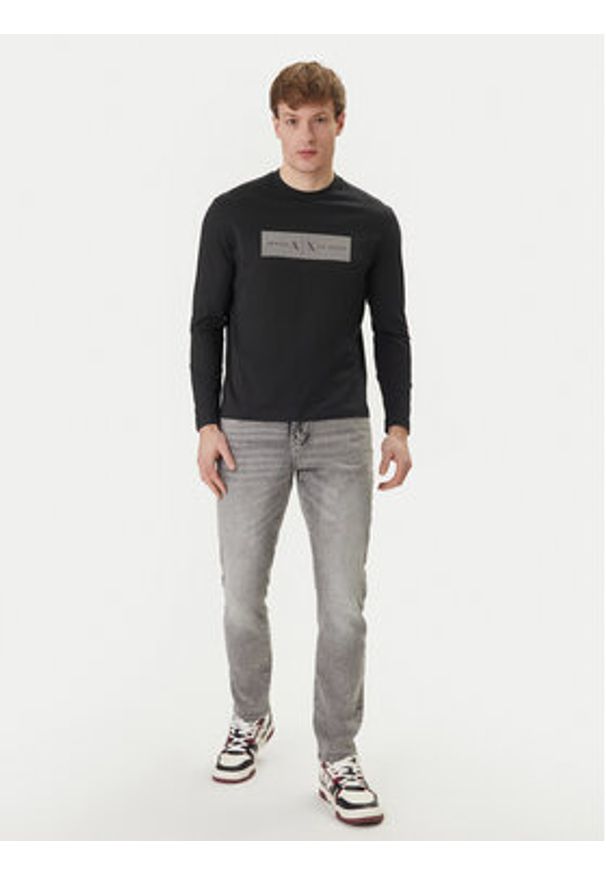 Armani Exchange Longsleeve XM002820 AF10356 UB101 Granatowy Regular Fit. Kolor: niebieski. Materiał: bawełna. Długość rękawa: długi rękaw