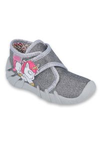 Befado obuwie dziecięce 523P016 różowe srebrny szare. Kolor: różowy, srebrny, szary, wielokolorowy. Materiał: materiał #2