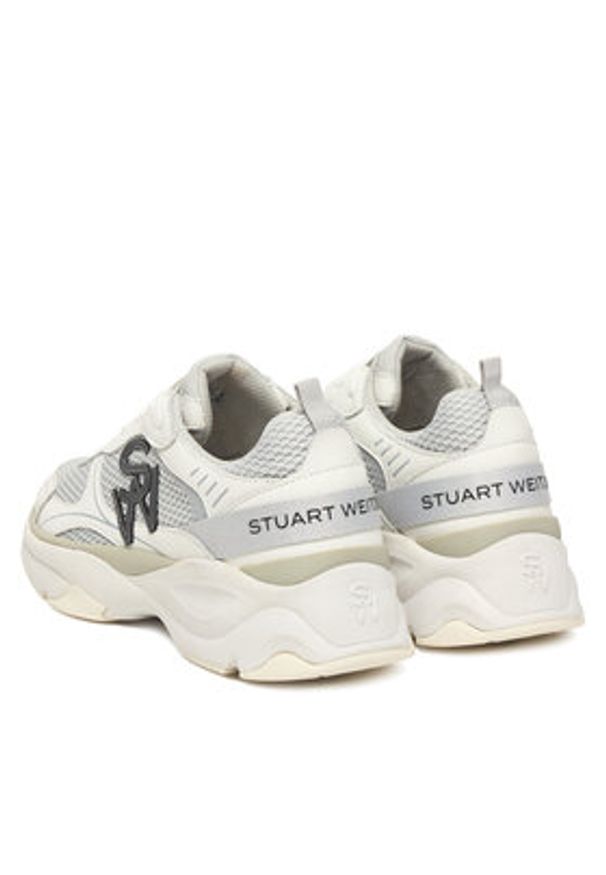 Stuart Weitzman Sneakersy Trainer SH318 Biały. Kolor: biały. Materiał: materiał