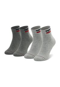 Zestaw 2 par niskich skarpet unisex Levi's® 902011001 Grey Combo. Kolor: szary. Materiał: materiał #1