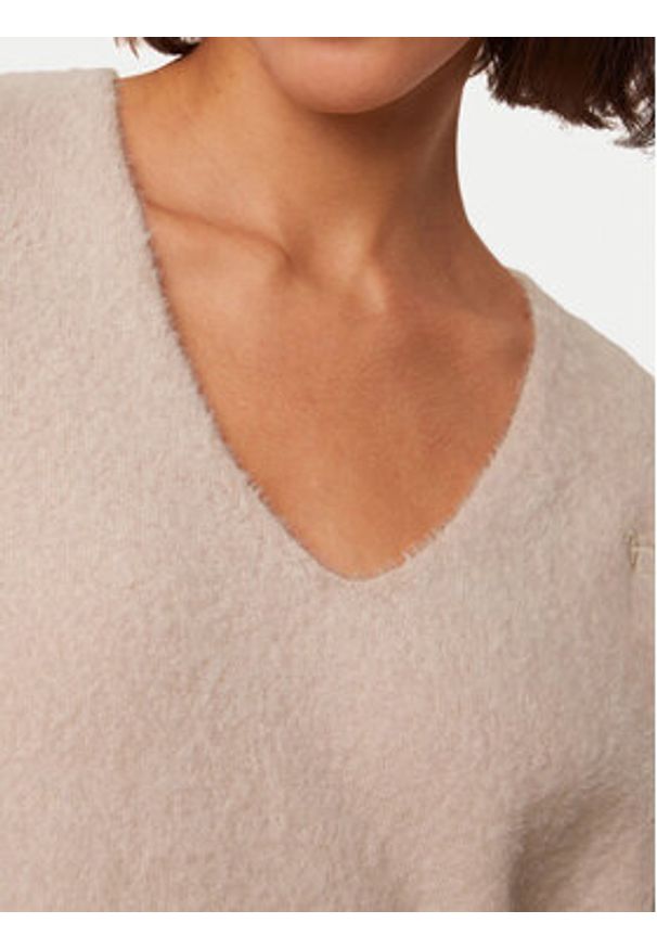Triumph Sweter Smart Thermal 10221482 Beżowy Regular Fit. Kolor: beżowy. Materiał: syntetyk