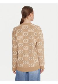 Pinko - PINKO Kardigan Half Breed 106042 A2YD Beżowy Regular Fit. Kolor: beżowy. Materiał: wiskoza #4