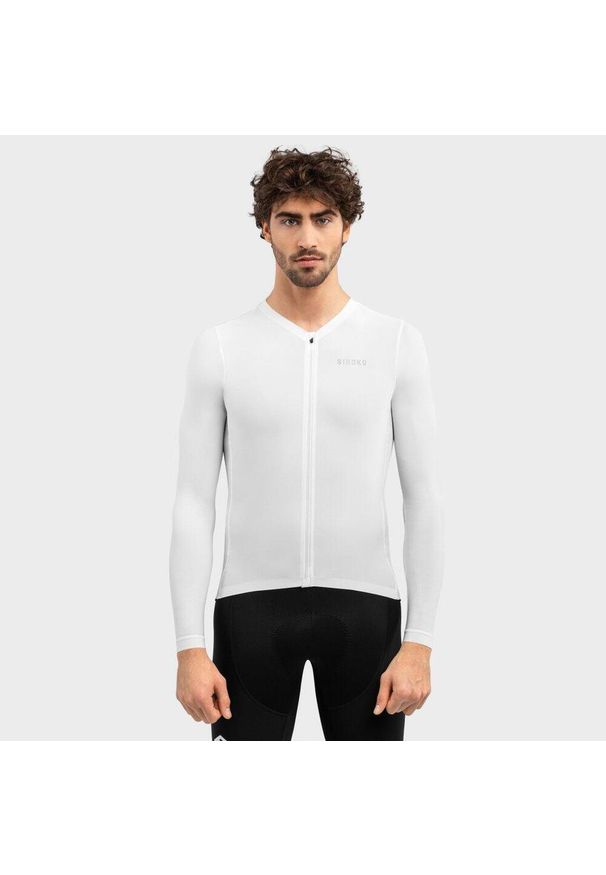 Ultralekka koszulka kolarska męska SIROKO SRX PRO Dome. Kolor: biały. Materiał: nylon. Sport: kolarstwo
