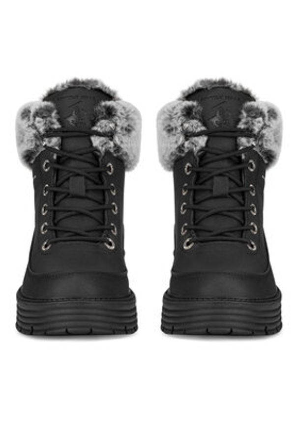 Beverly Hills Polo Club Trzewiki V12-703 Czarny. Kolor: czarny. Materiał: materiał