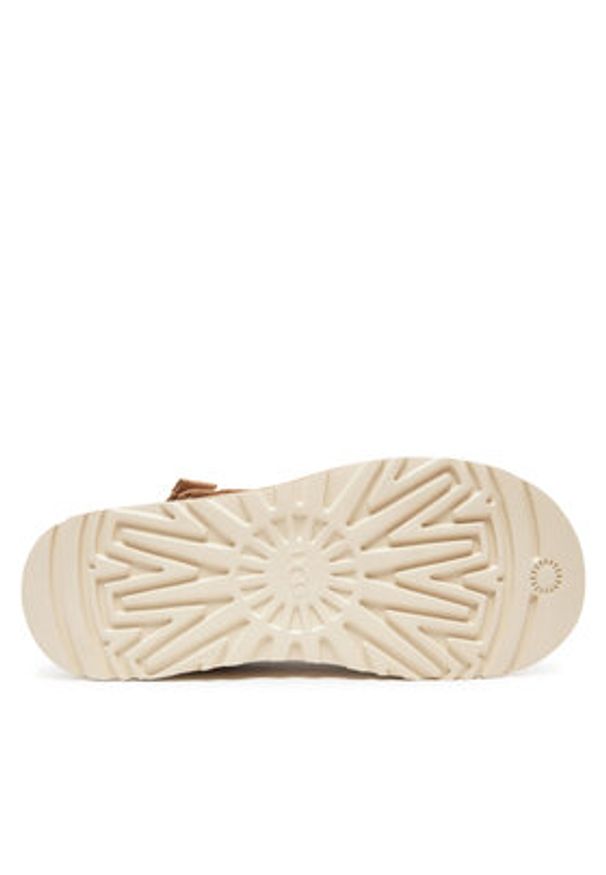 Ugg Klapki M Goldencoast Clog II 1166915 Beżowy. Kolor: beżowy. Materiał: zamsz, skóra