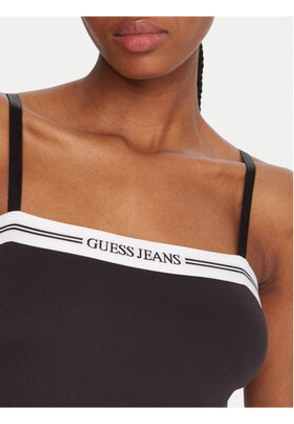 Guess Jeans Body W5BP26 K1092 Czarny Slim Fit. Kolor: czarny. Materiał: syntetyk