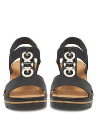 Rieker Sandały CEO-67498-00 Czarny. Kolor: czarny. Materiał: materiał #5