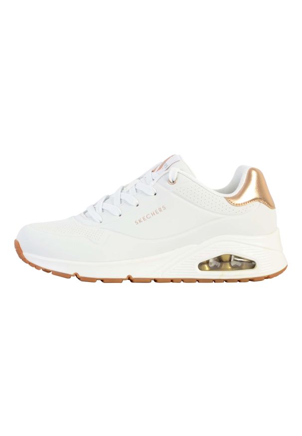 skechers - Buty na co dzień damskie SKECHERS UNO GOLDEN AIR. Okazja: na co dzień. Kolor: biały. Materiał: syntetyk, materiał. Sport: turystyka piesza