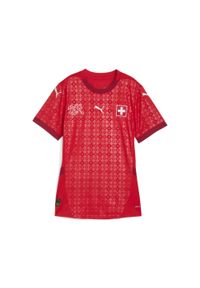 Puma - Damska koszulka domowa kobiecej reprezentacji Szwajcarii Team 2025 PUMA. Kolor: czerwony