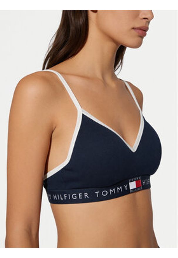 TOMMY HILFIGER - Tommy Hilfiger Biustonosz top UW0UW06272 Niebieski. Kolor: niebieski. Materiał: bawełna