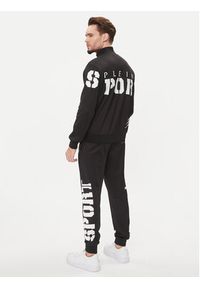 Plein Sport Dres Jogging Tracksuit: Top/Trousers AACC MJJ0606 SJO002N Czarny Regular Fit. Kolor: czarny. Materiał: bawełna. Sport: bieganie #4