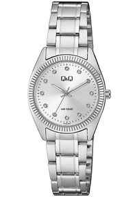 Zegarek damski QQ QZ65-201 CYRKONIE srebrny. Kolor: srebrny #1