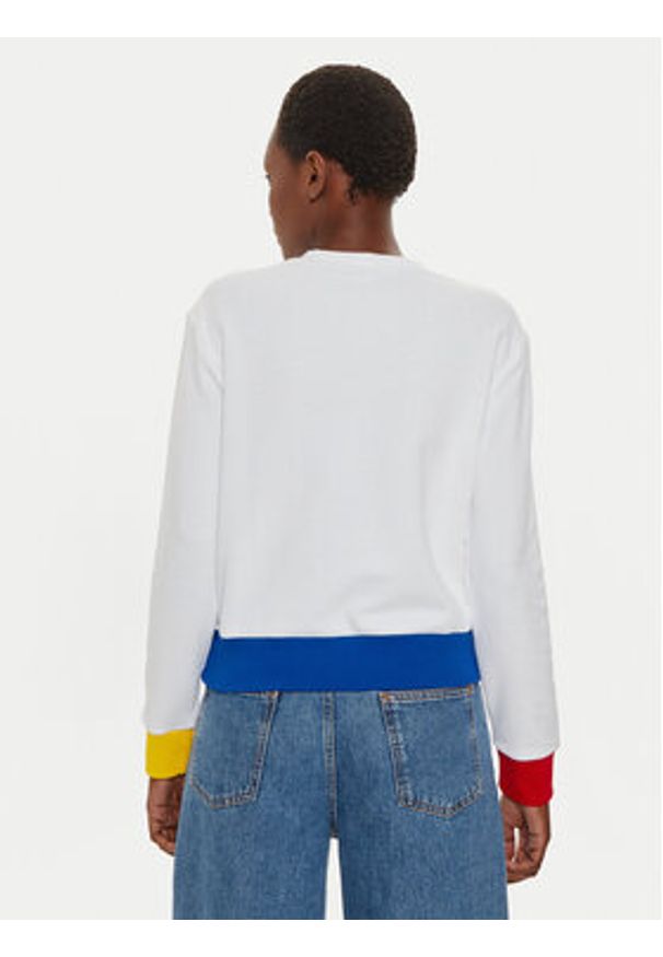United Colors of Benetton - United Colors Of Benetton Bluza 3J68D107Z Biały Regular Fit. Kolor: biały. Materiał: bawełna