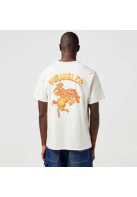 Wrangler - MESKA KOSZULKA WRANGLER GRAPHIC TEE VINTAGE WHITE 112362797. Styl: vintage #2