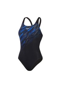 Damski kostium kąpielowy 1-częściowy Speedo Eco+ H-Boom Placem Muscleb. Kolor: czarny, niebieski, wielokolorowy, biały. Materiał: poliester #1