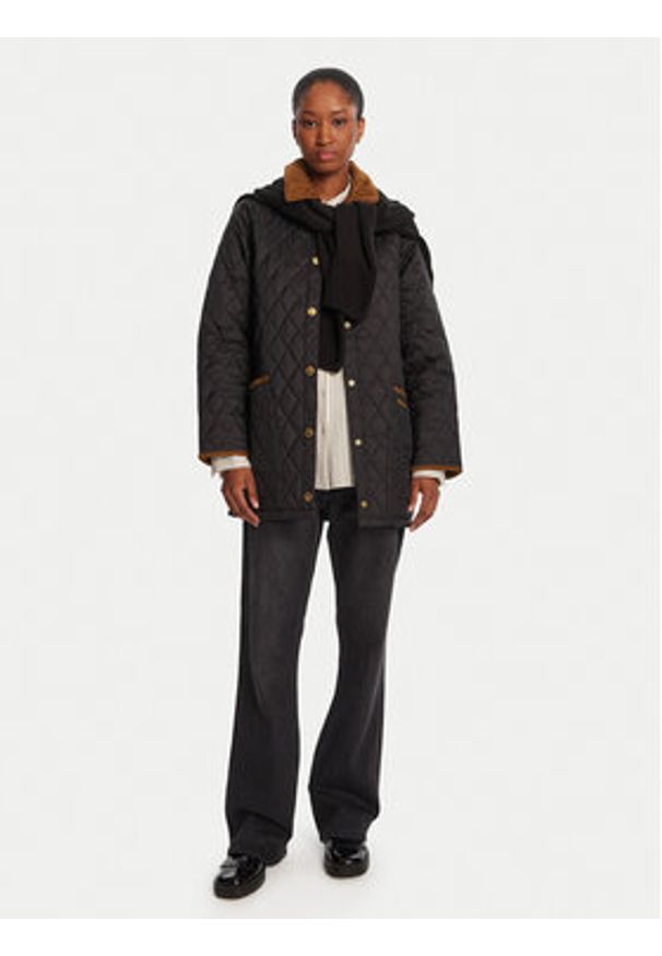 Barbour Kurtka przejściowa LQU1852BK91 Czarny Regular Fit. Kolor: czarny. Materiał: syntetyk