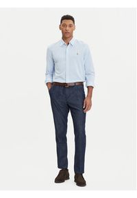 Polo Ralph Lauren Koszula 710932545013 Błękitny Slim Fit. Typ kołnierza: polo. Kolor: niebieski. Materiał: bawełna #5