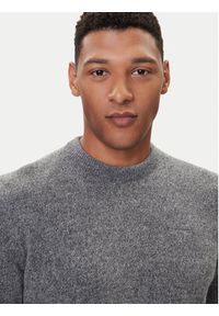 Barbour Sweter Essential Tisbury MKN0844GY12 Szary Regular Fit. Kolor: szary. Materiał: wełna #5