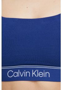 Calvin Klein Underwear biustonosz kolor niebieski wzorzysty. Kolor: niebieski. Materiał: dzianina. Rodzaj stanika: odpinane ramiączka #3