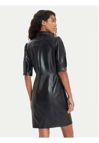 Morgan Sukienka z imitacji skóry 242-RLONGO Czarny Slim Fit. Kolor: czarny. Materiał: skóra #5