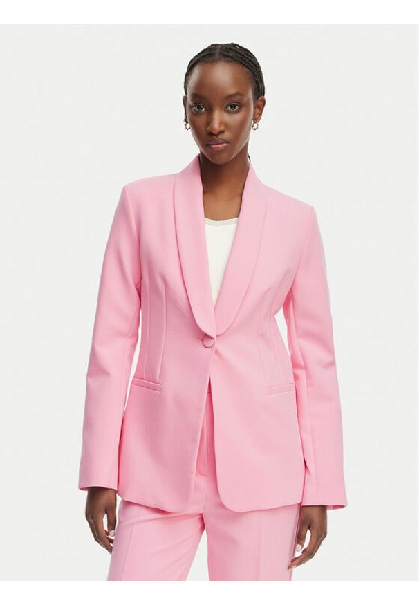 Morgan Marynarka 261-VMAKI.F Różowy Regular Fit. Kolor: różowy. Materiał: syntetyk