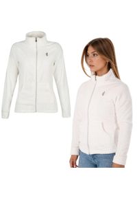 Aulp - Bluza polarowa damska AULP BECCO Rozpinana z kołnierzem. Kolor: biały. Materiał: polar. Sezon: zima. Sport: narciarstwo